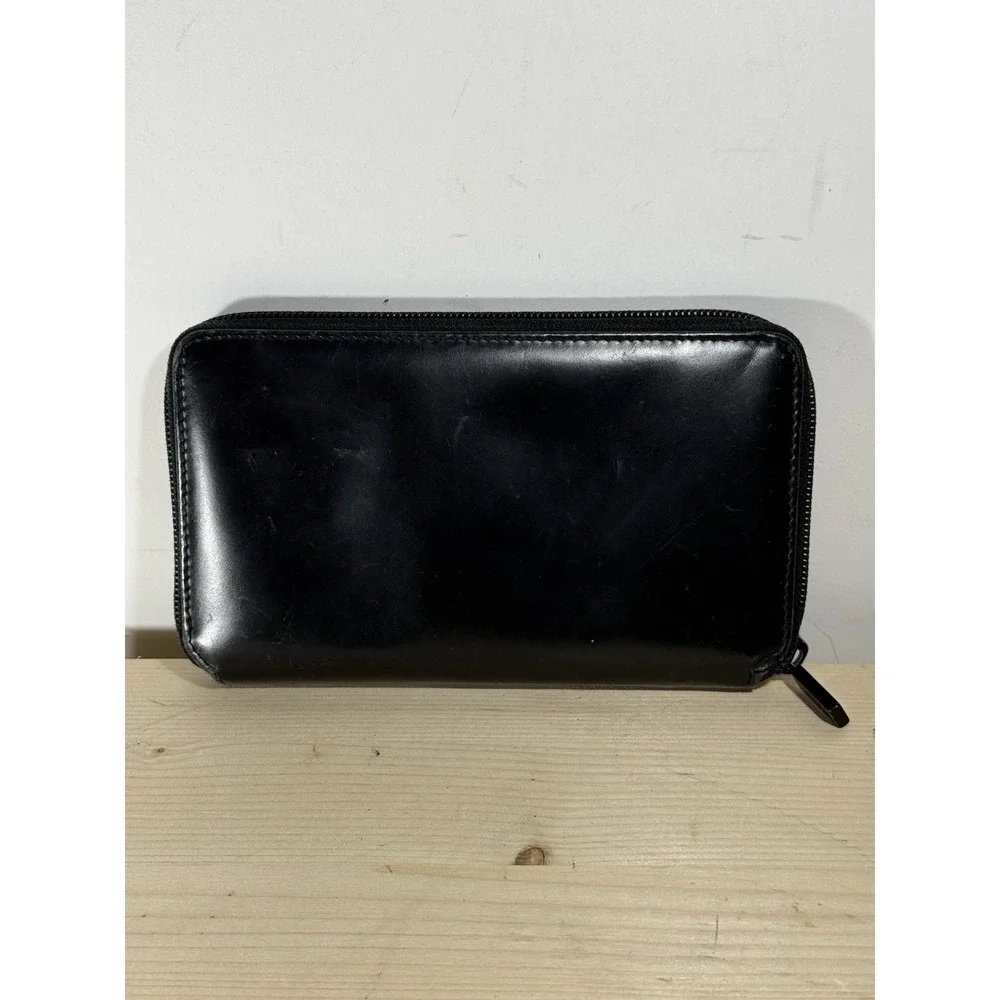 GUCCI Vintage Tom Ford ERA Long Wallet Purse Enamel Black Patent Leather - Picture 4 of 8